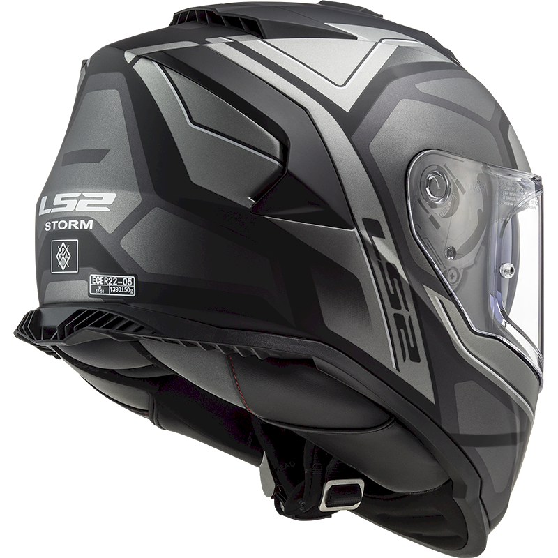 LS2 FF800 STORM II ŠALMAS - FASTER MATT TITANIUM