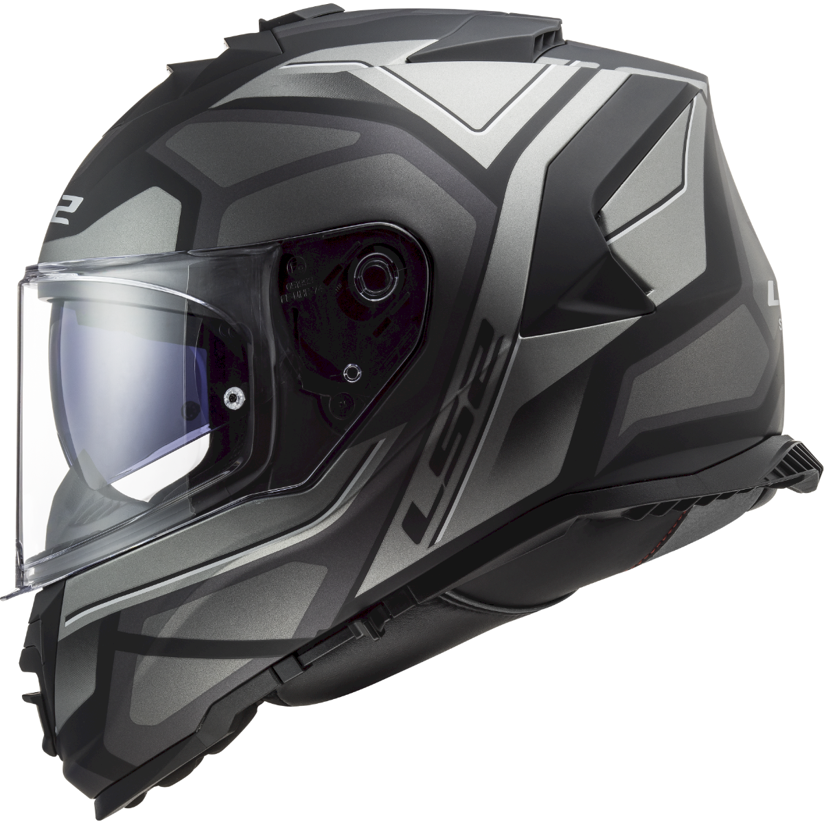 LS2 FF800 STORM II ŠALMAS - FASTER MATT TITANIUM