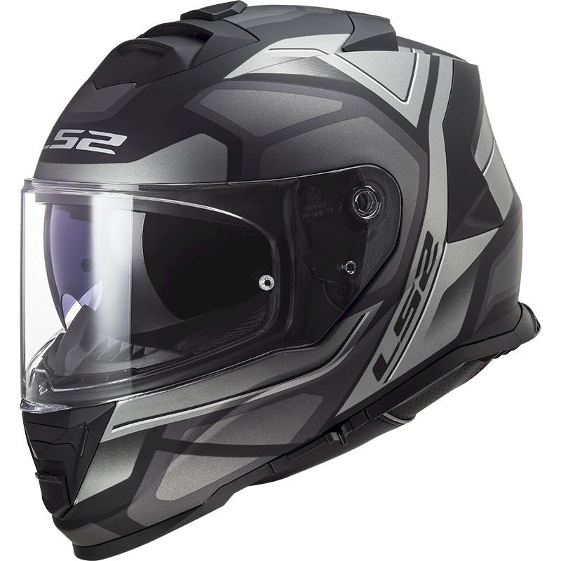 LS2 FF800 STORM II ŠALMAS - FASTER MATT TITANIUM