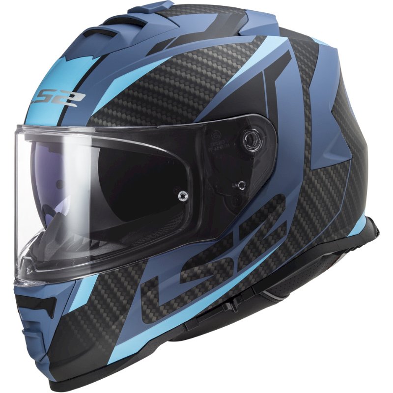 LS2 FF800 STORM II ŠALMAS - RACER MATT BLUE
