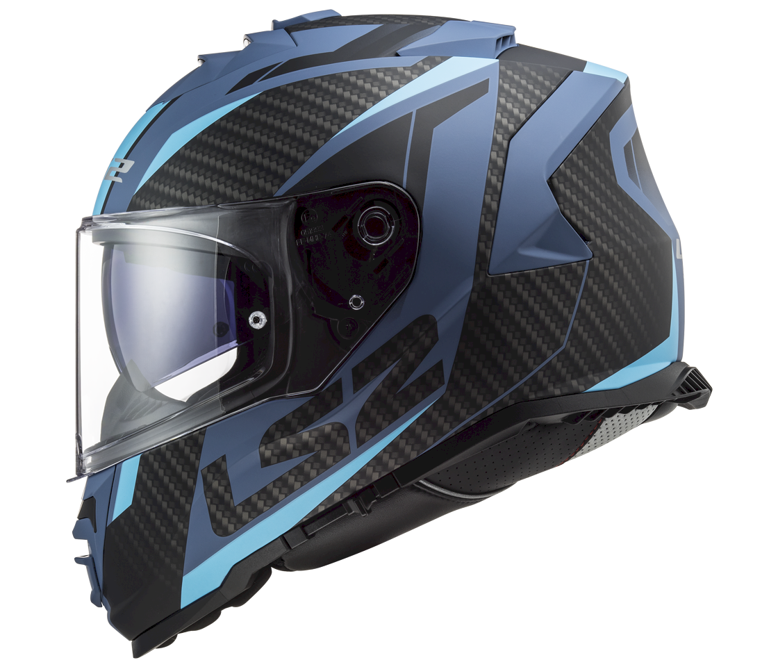 LS2 FF800 STORM II ŠALMAS - RACER MATT BLUE