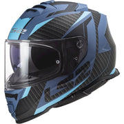 LS2 FF800 STORM II ŠALMAS - RACER MATT BLUE