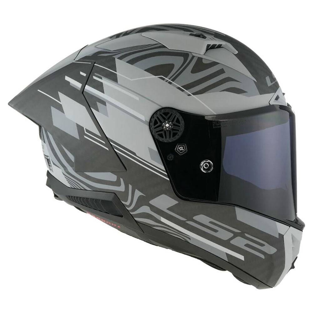 LS2 FF805 THUNDER GP AERO POLAR ŠALMAS - Matt Black