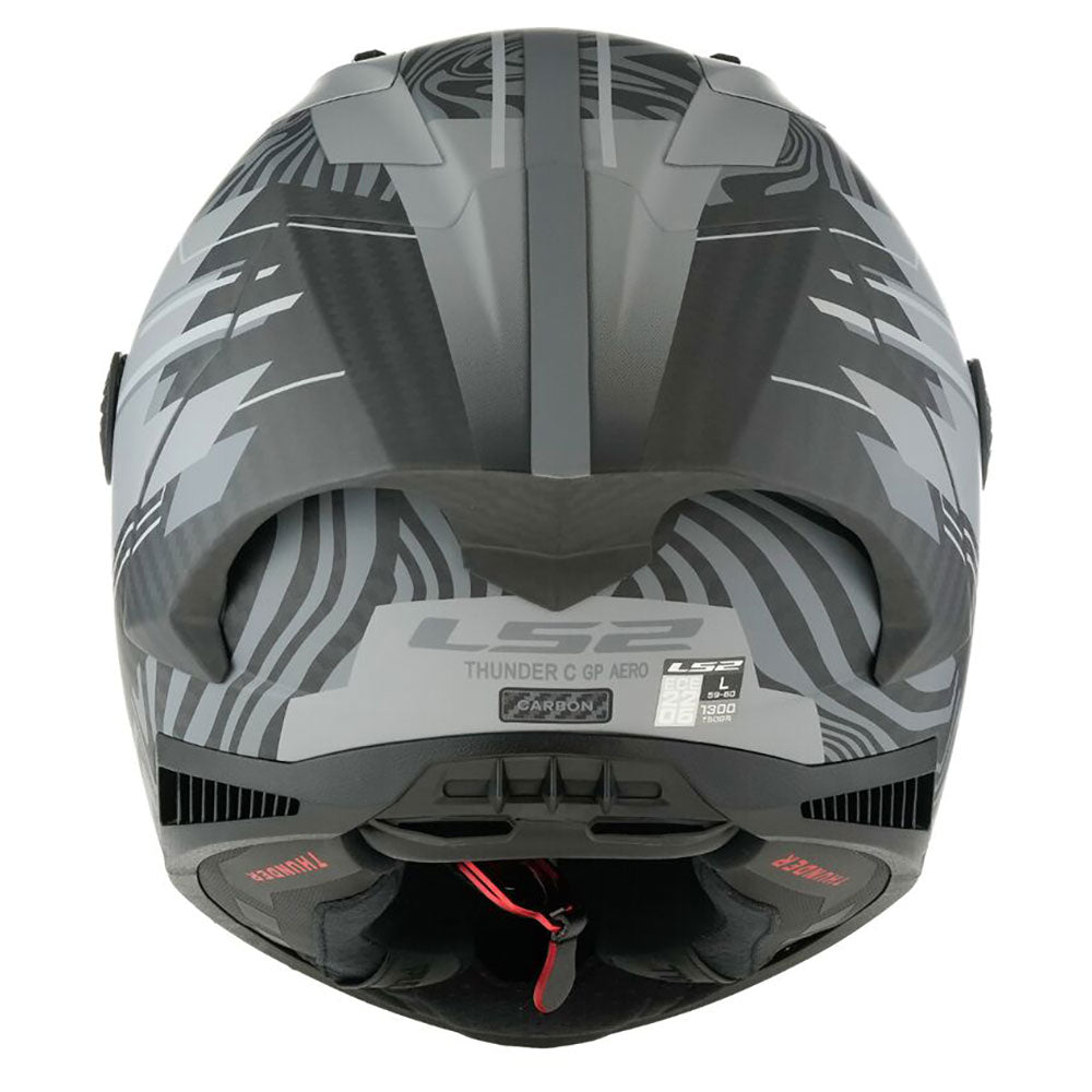 LS2 FF805 THUNDER GP AERO POLAR ŠALMAS - Matt Black