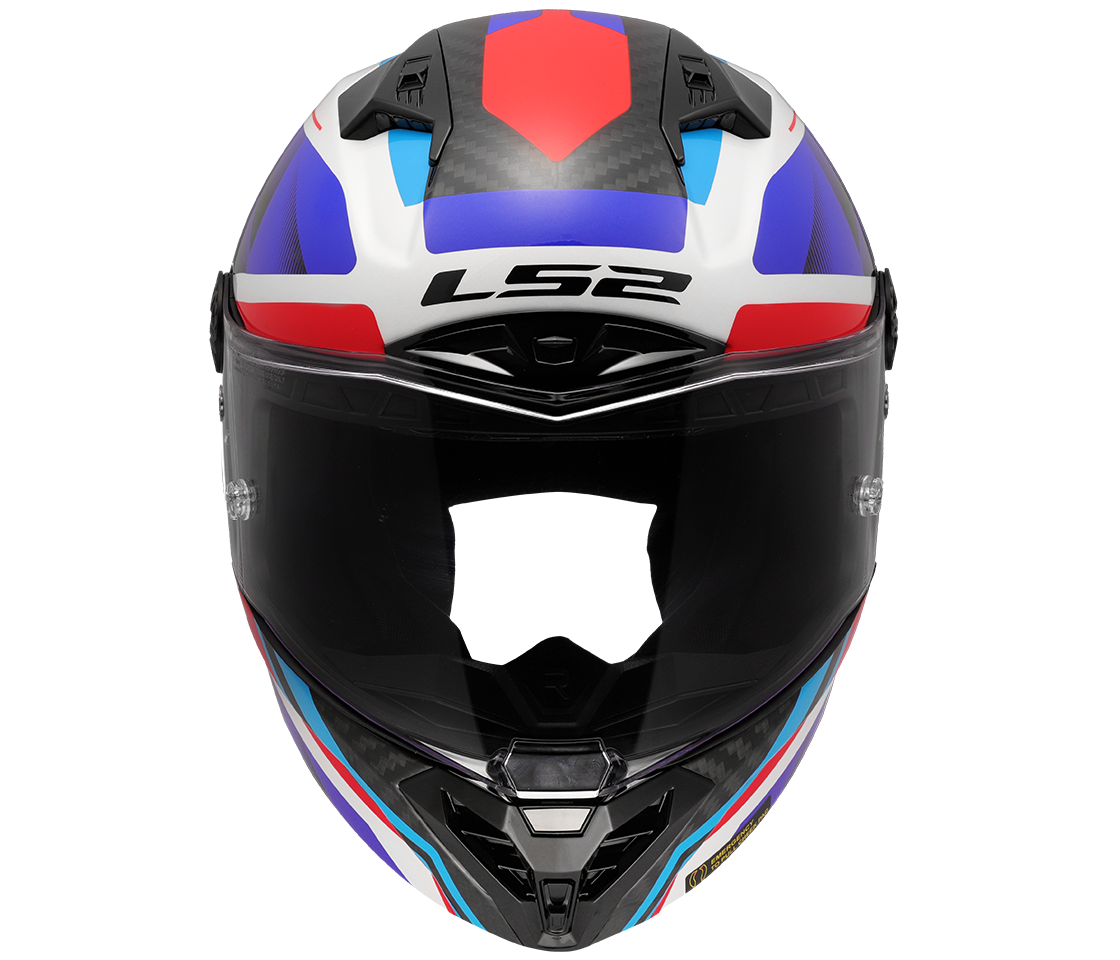 LS2 FF805 THUNDER GP AERO ŠALMAS - RAUTE BLUE RED
