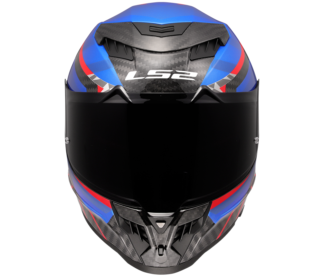 LS2 FF807 DRAGON ŠALMAS - TRAX BLUE RED