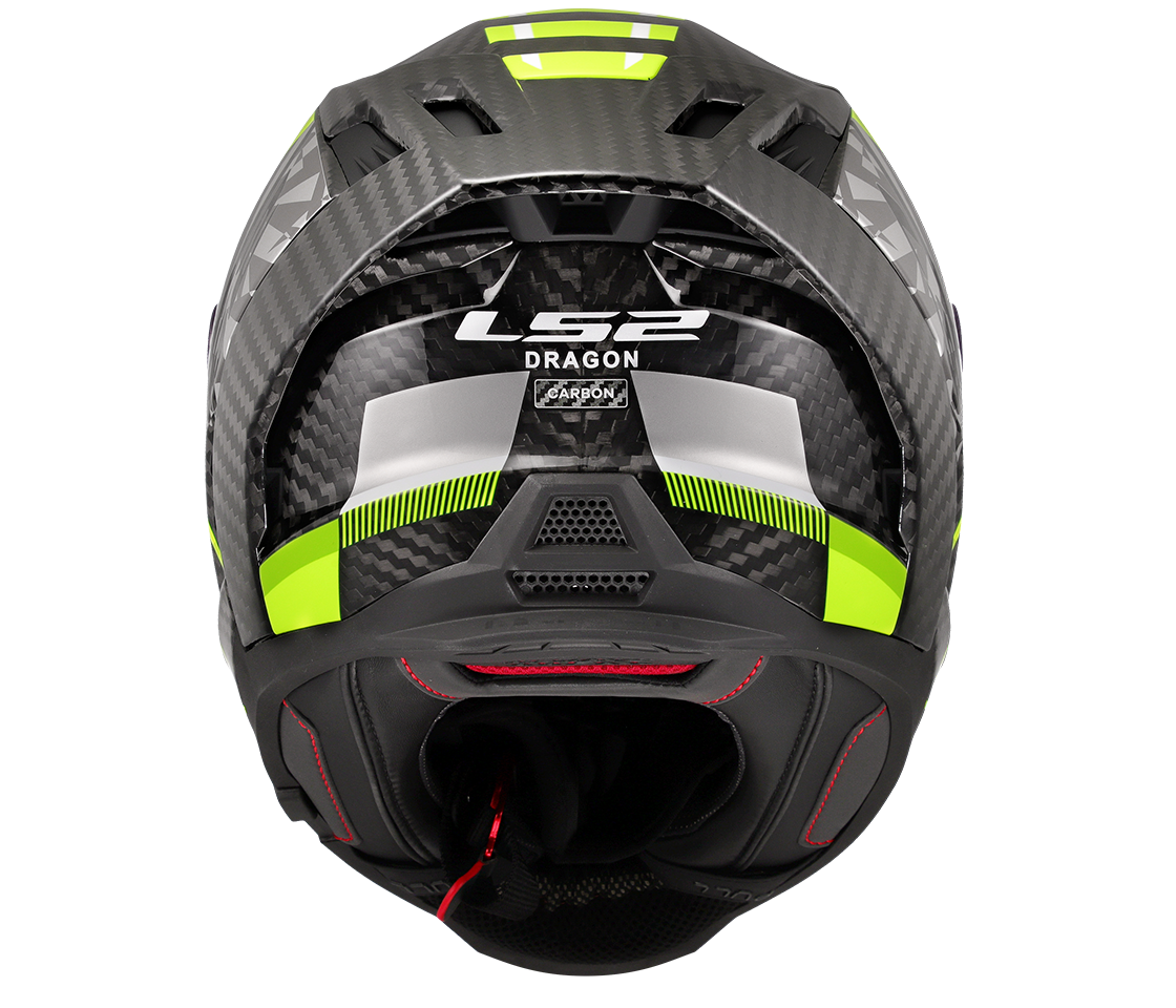 LS2 FF807 DRAGON ŠALMAS - TRAX H-VIS YELLOW