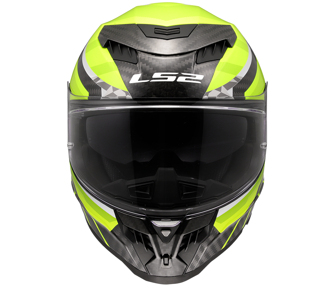LS2 FF807 DRAGON ŠALMAS - TRAX H-VIS YELLOW