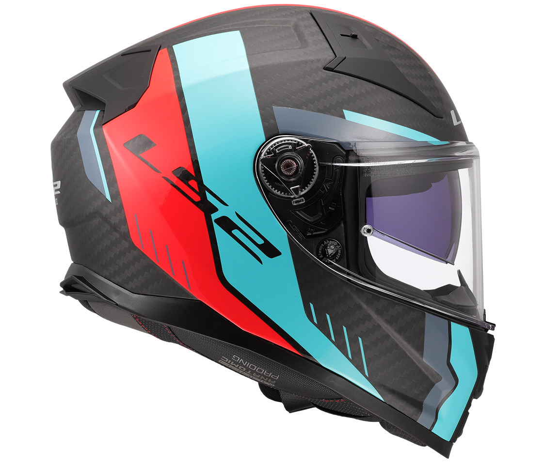 LS2 FF811 VECTOR II C ŠALMAS - GRID RED CYAN