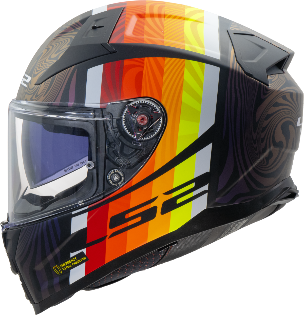 LS2 FF811 VECTOR II ŠALMAS - FREEDOM BLACK CHAMELEON-06