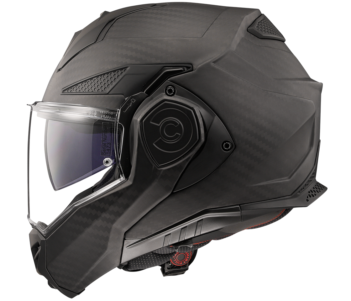 LS2 FF901 ADVANT X ŠALMAS - SOLID MATT CARBON
