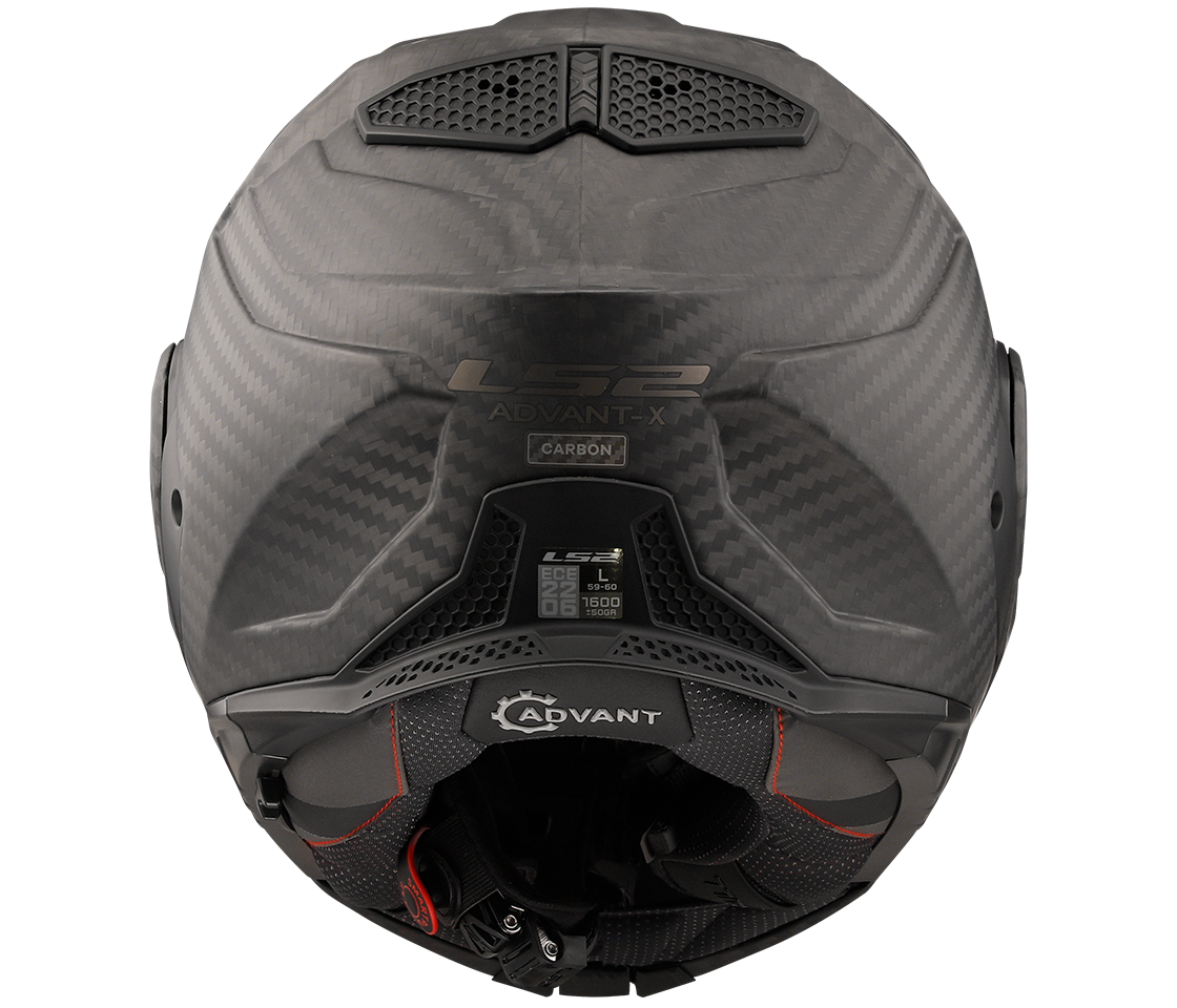 LS2 FF901 ADVANT X ŠALMAS - SOLID MATT CARBON