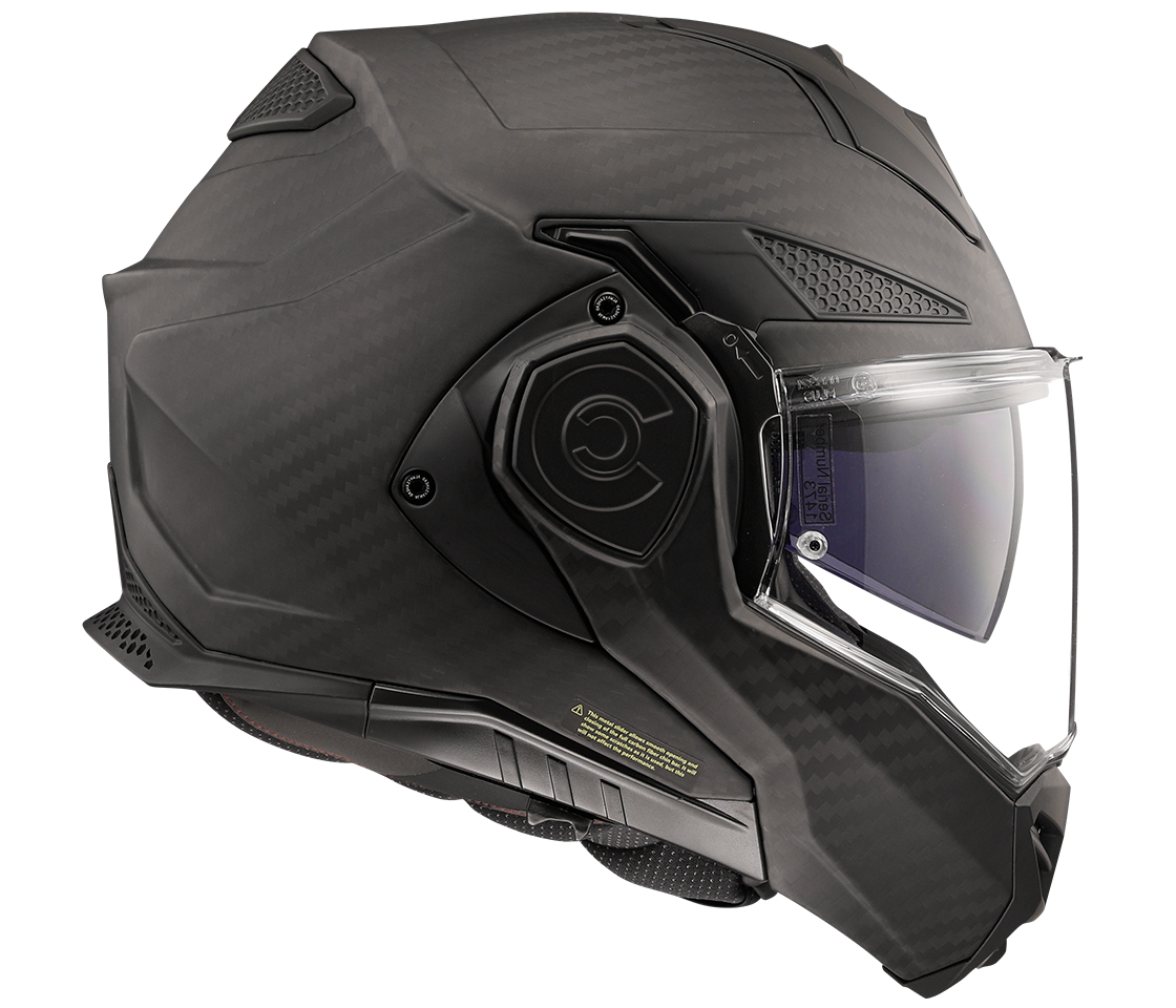 LS2 FF901 ADVANT X ŠALMAS - SOLID MATT CARBON