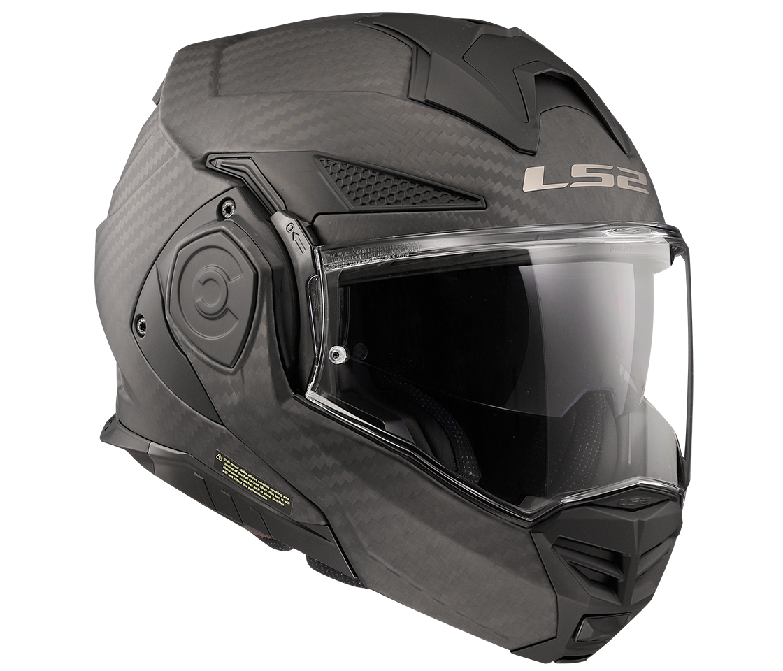 LS2 FF901 ADVANT X ŠALMAS - SOLID MATT CARBON