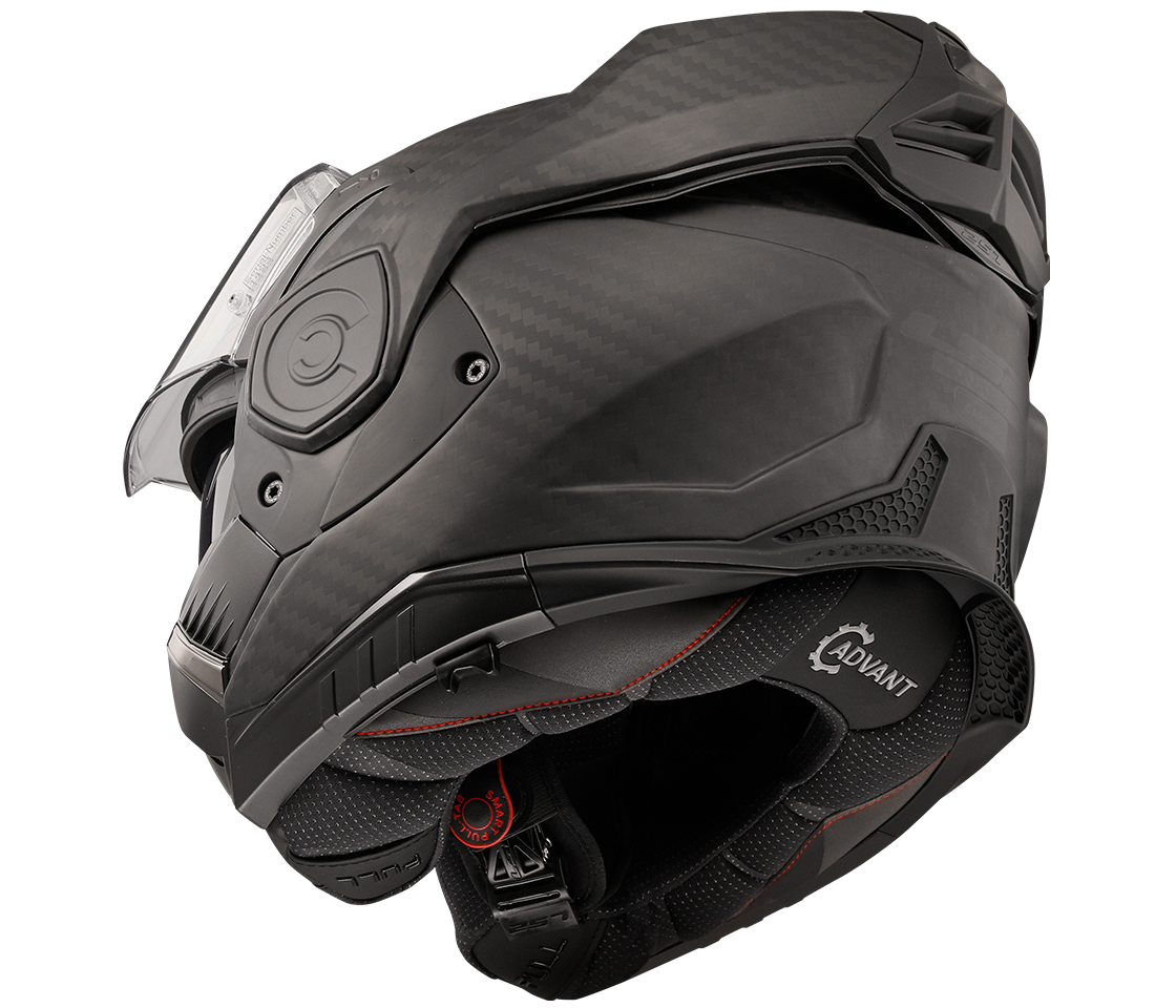 LS2 FF901 ADVANT X ŠALMAS - SOLID MATT CARBON