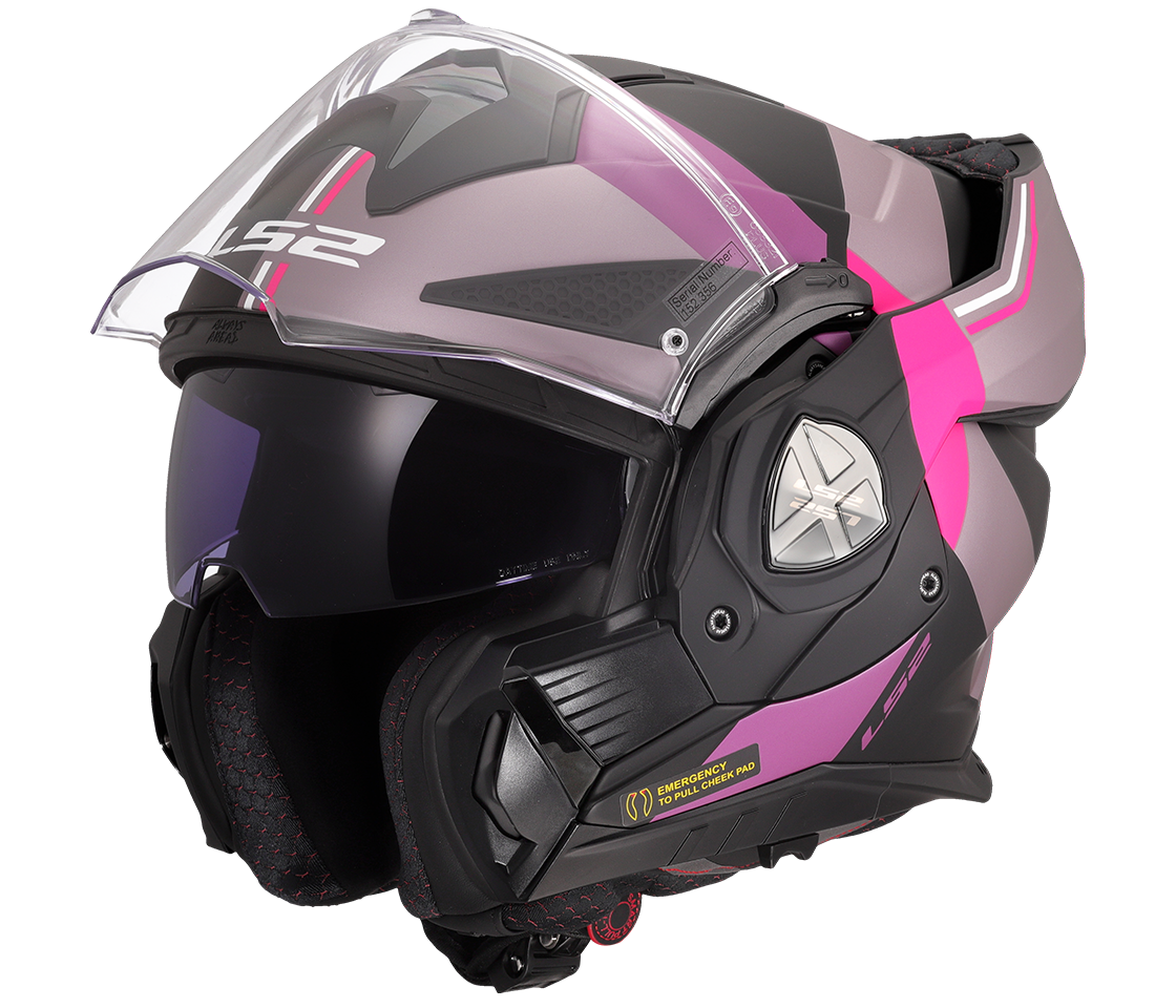 LS2 FF901 ADVANT X ŠALMAS - ULTRA GREY PURPLE