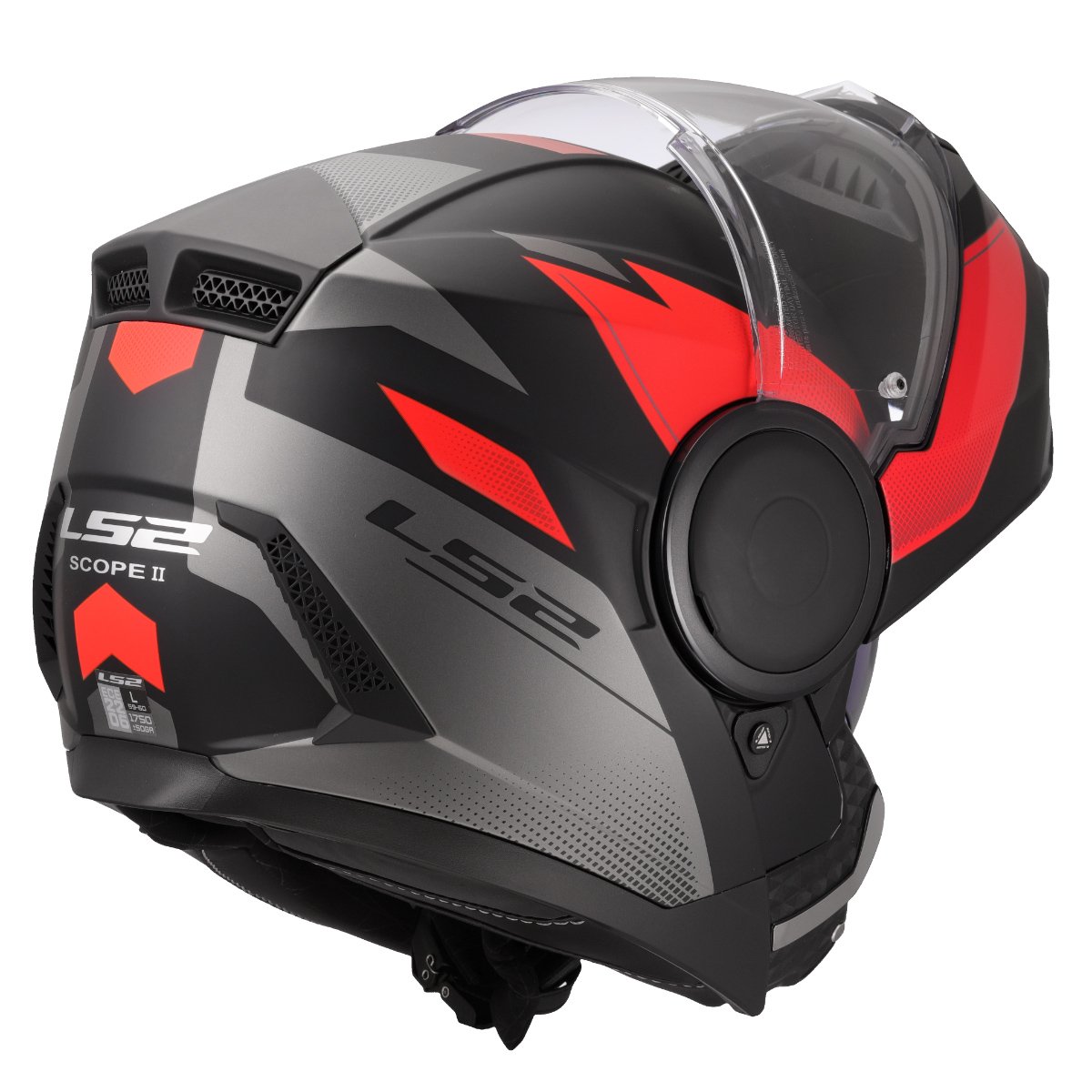 LS2 FF902 SCOPE II ŠALMAS - DURIA BLACK RED