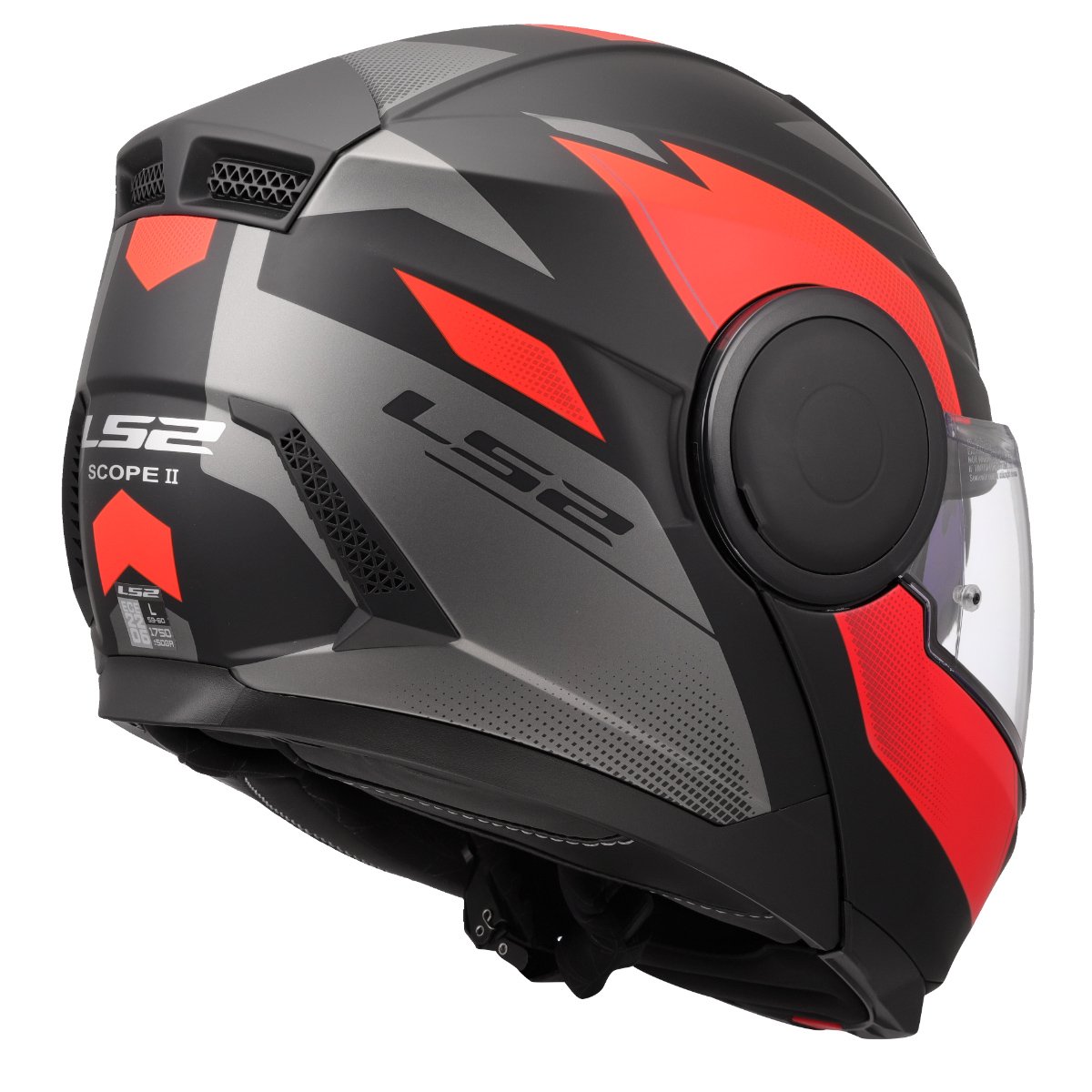 LS2 FF902 SCOPE II ŠALMAS - DURIA BLACK RED
