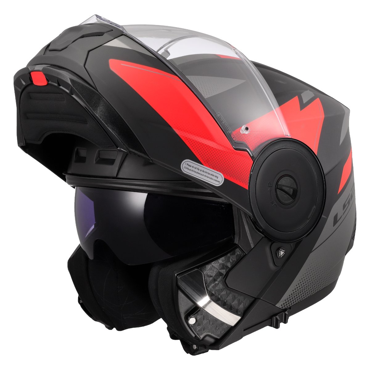 LS2 FF902 SCOPE II ŠALMAS - DURIA BLACK RED