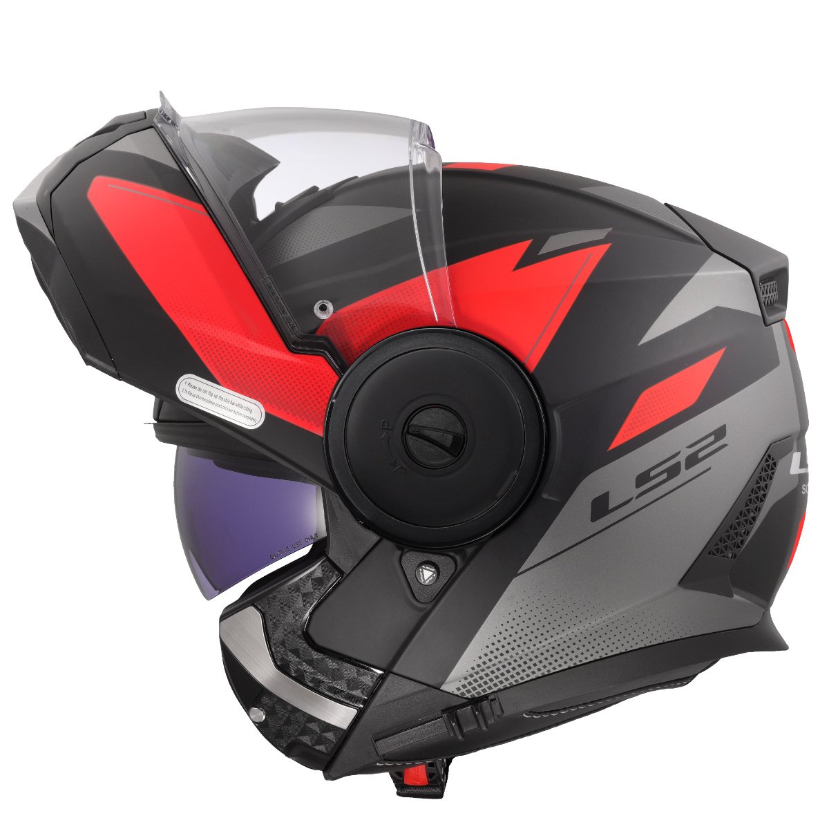LS2 FF902 SCOPE II ŠALMAS - DURIA BLACK RED