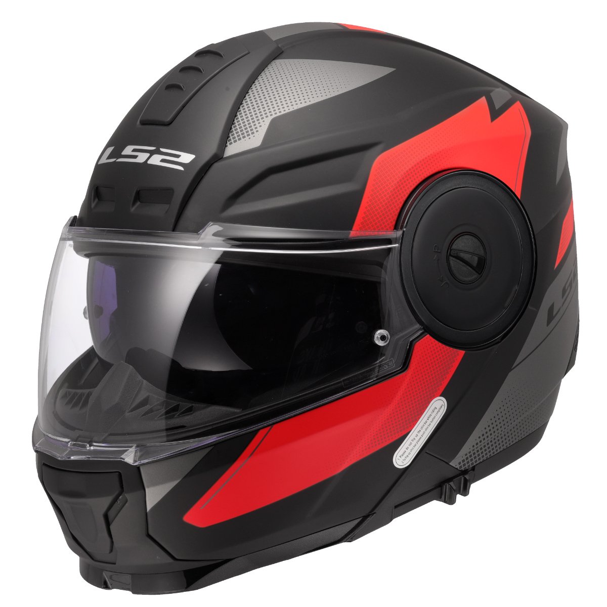 LS2 FF902 SCOPE II ŠALMAS - DURIA BLACK RED