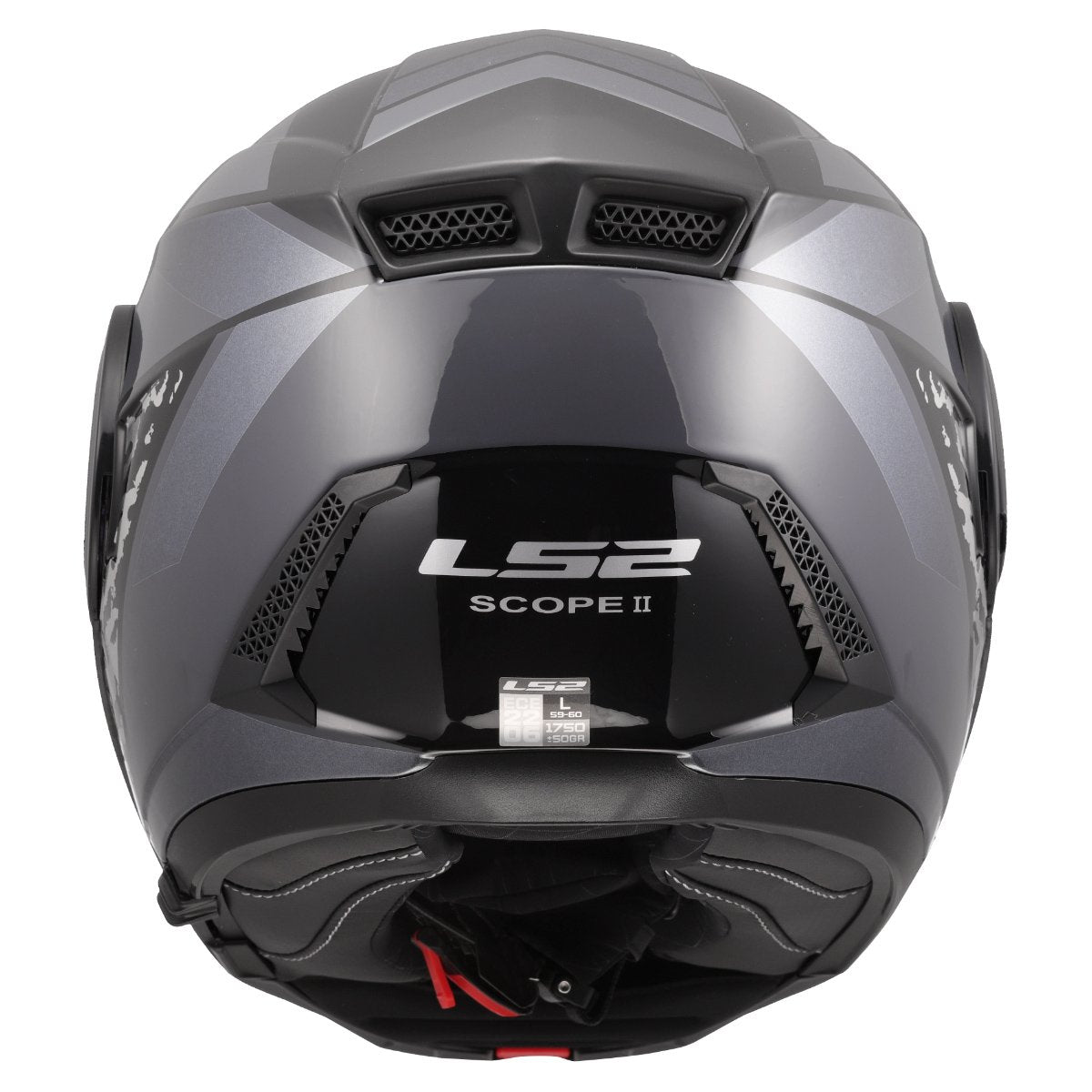 LS2 FF902 SCOPE II ŠALMAS - OXYD BLACK TITANIUM