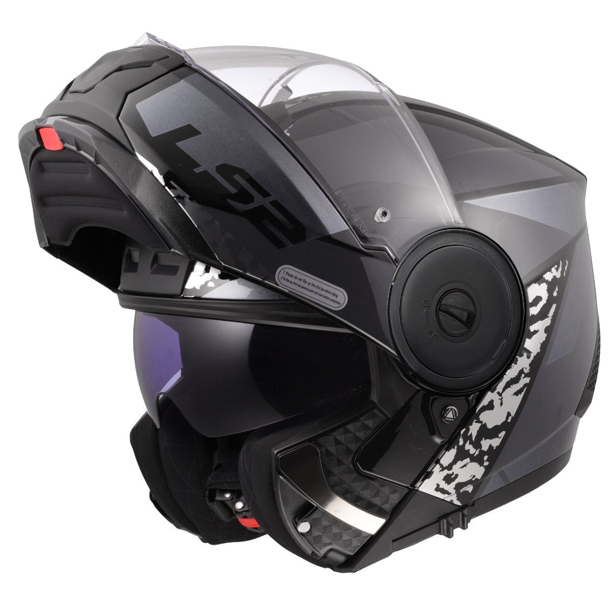 LS2 FF902 SCOPE II ŠALMAS - OXYD BLACK TITANIUM