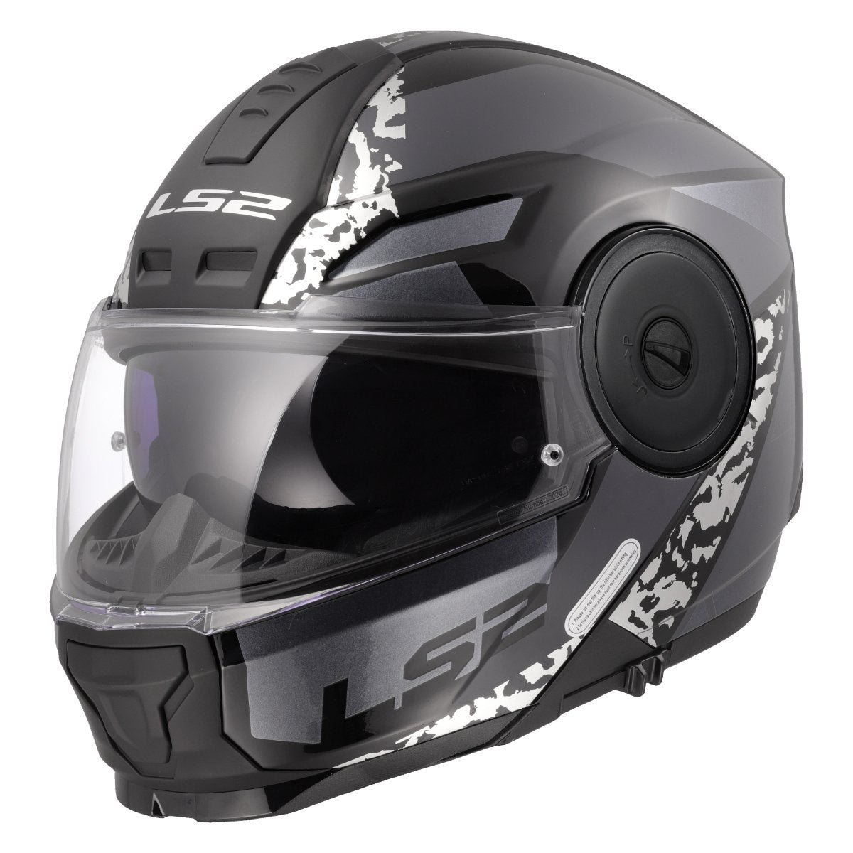 LS2 FF902 SCOPE II ŠALMAS - OXYD BLACK TITANIUM