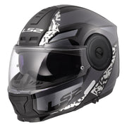 LS2 FF902 SCOPE II ŠALMAS - OXYD BLACK TITANIUM