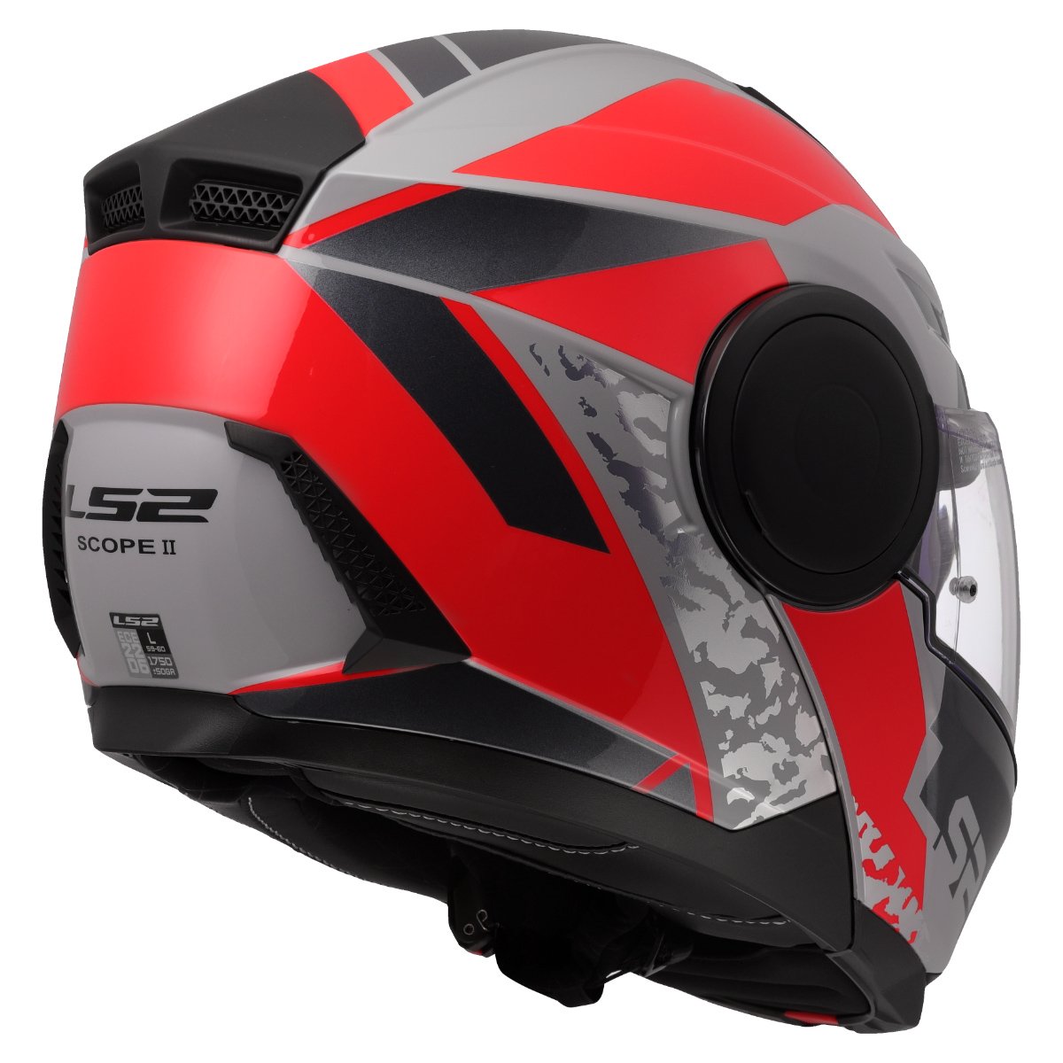 LS2 FF902 SCOPE II ŠALMAS - OXYD GREY RED-06
