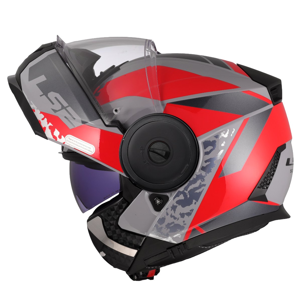 LS2 FF902 SCOPE II ŠALMAS - OXYD GREY RED-06