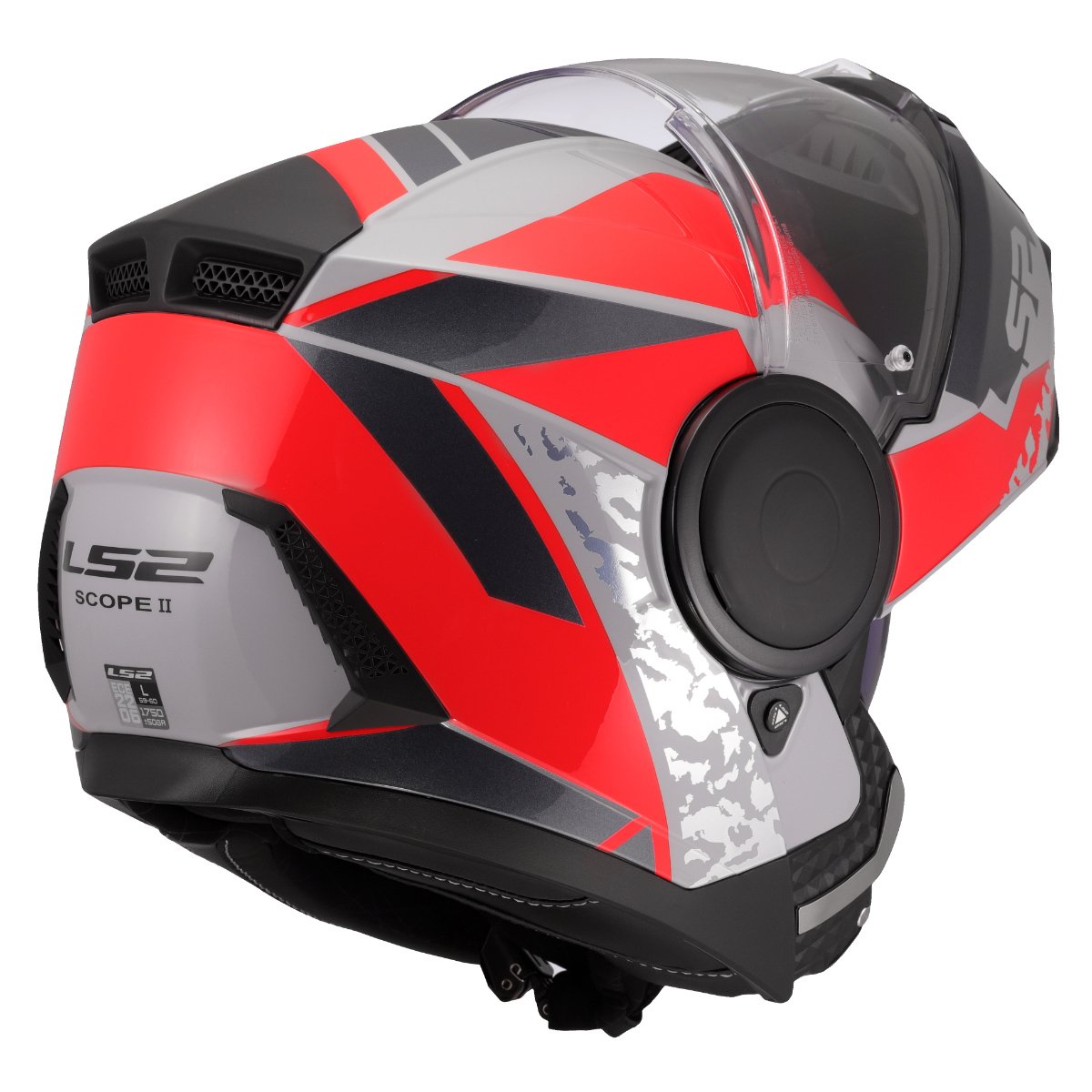 LS2 FF902 SCOPE II ŠALMAS - OXYD GREY RED-06