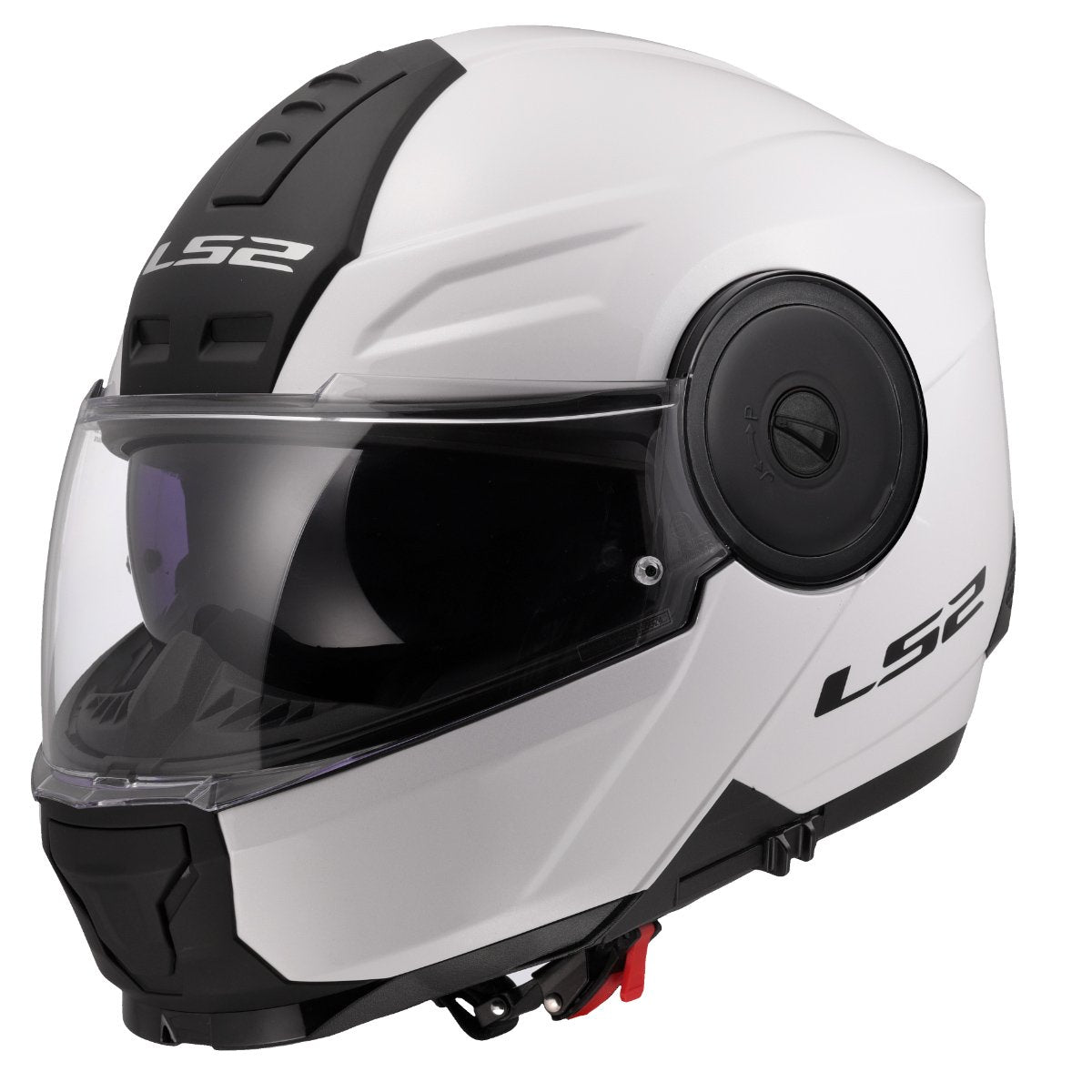 LS2 FF902 SCOPE II ŠALMAS - SOLID GLOSS WHITE