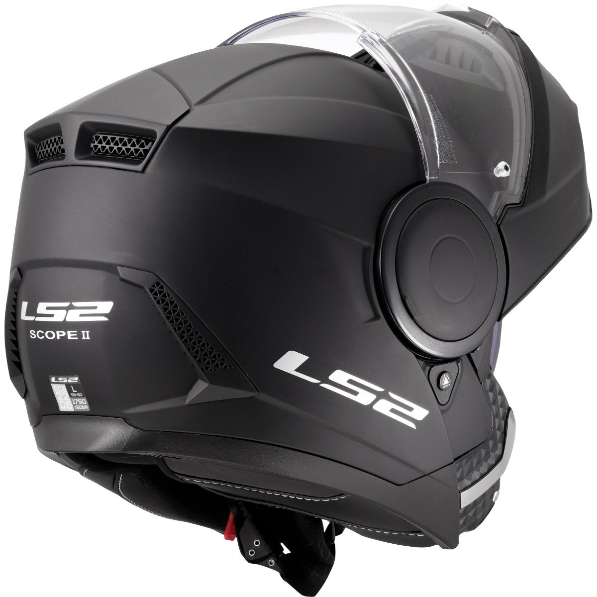 LS2 FF902 SCOPE II ŠALMAS - SOLID MATT BLACK