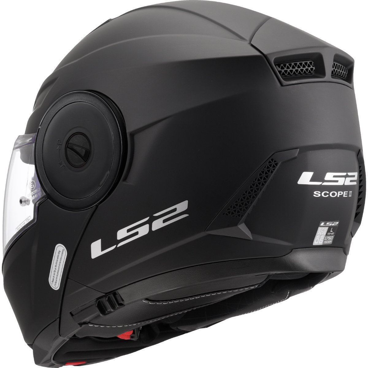LS2 FF902 SCOPE II ŠALMAS - SOLID MATT BLACK