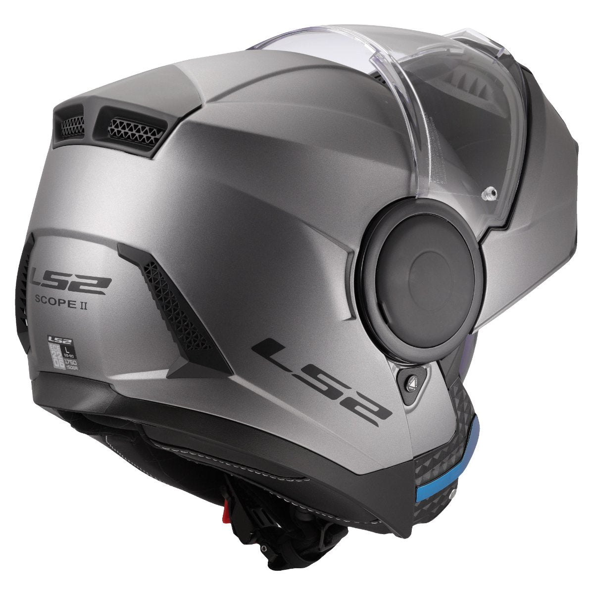 LS2 FF902 SCOPE II ŠALMAS – SOLID MATT TITANIUM