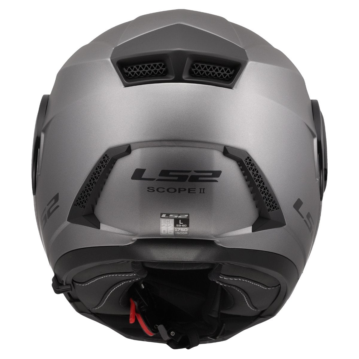 LS2 FF902 SCOPE II ŠALMAS – SOLID MATT TITANIUM