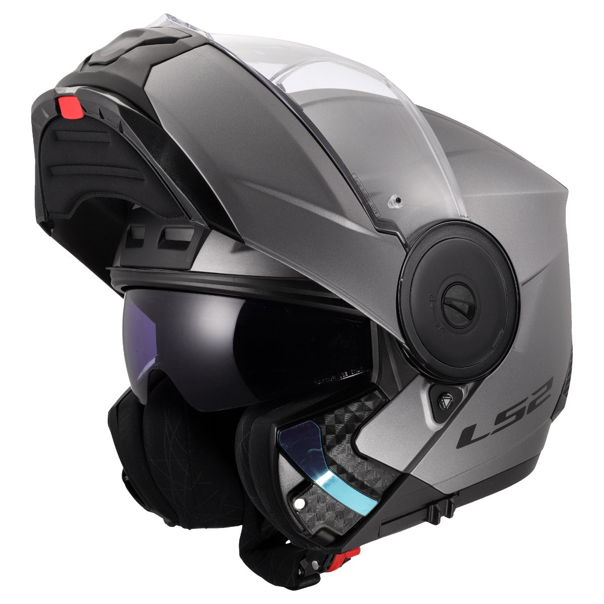LS2 FF902 SCOPE II ŠALMAS – SOLID MATT TITANIUM