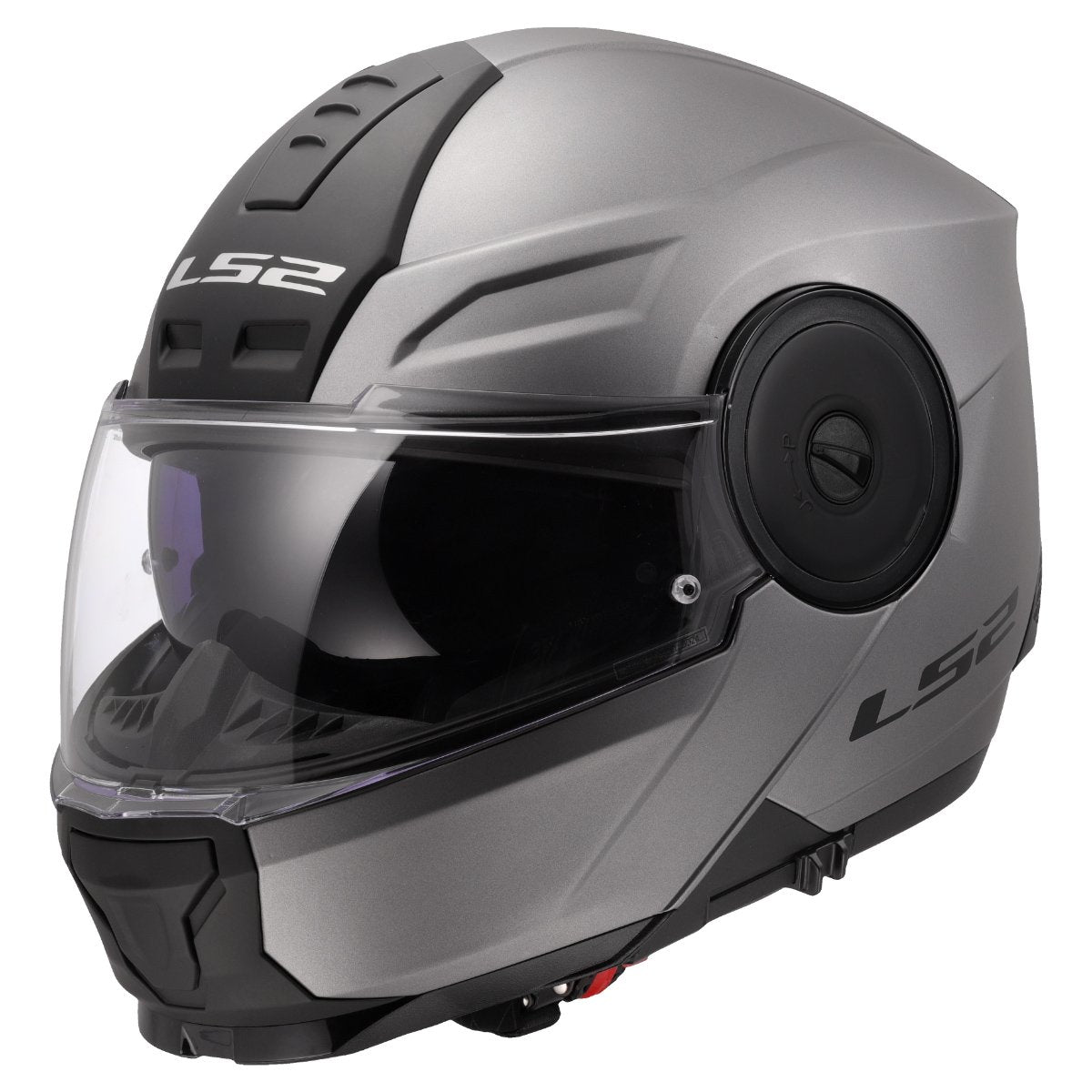 LS2 FF902 SCOPE II ŠALMAS – SOLID MATT TITANIUM