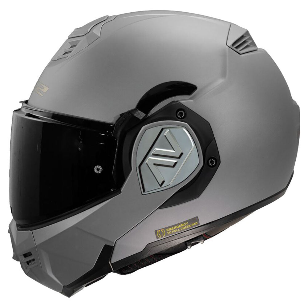 LS2 FF906 ADVANT ŠALMAS - SOLID MATT TITANIUM