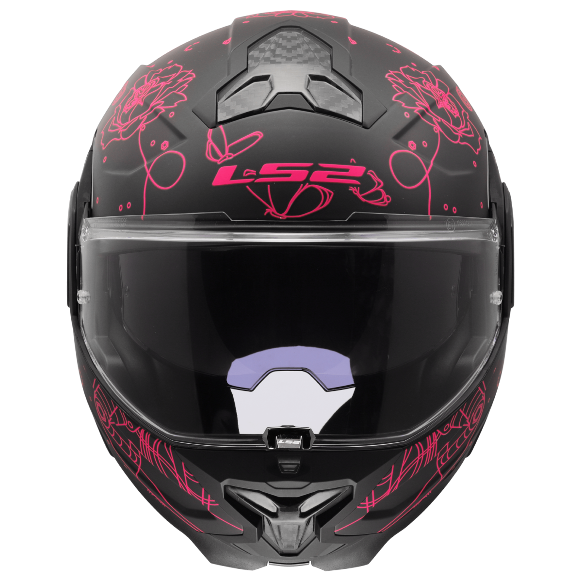 LS2 FF910 ADVANT II ŠALMAS - SOPHIA BLACK PINK