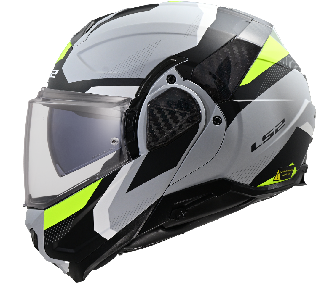 LS2 FF910 ADVANT II ŠALMAS - TRIPLE LIGHT GREY