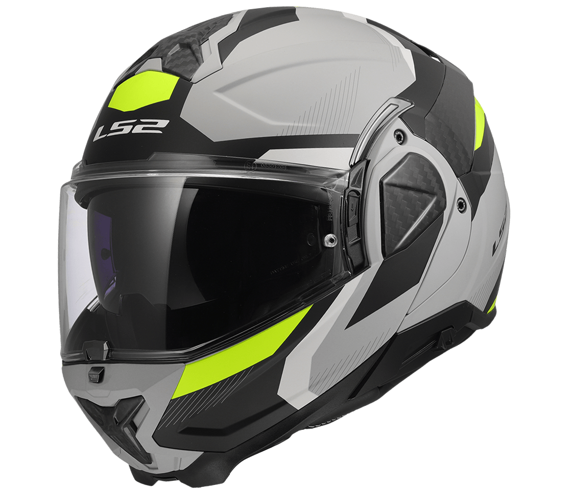 LS2 FF910 ADVANT II ŠALMAS - TRIPLE LIGHT GREY