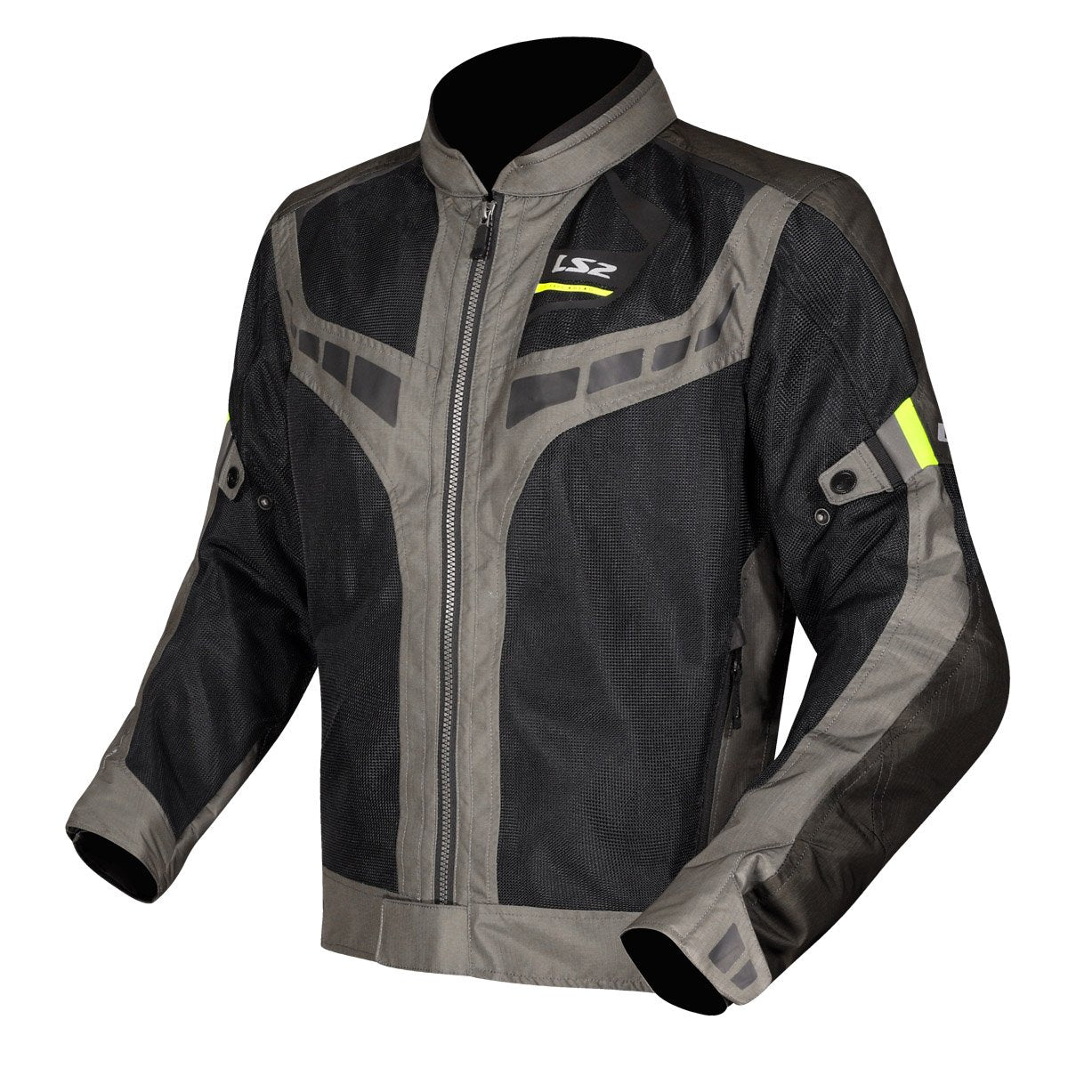 Striukė LS2 GARDA AIR MAN JACKET GREEN BLACK H-V YELLOW
