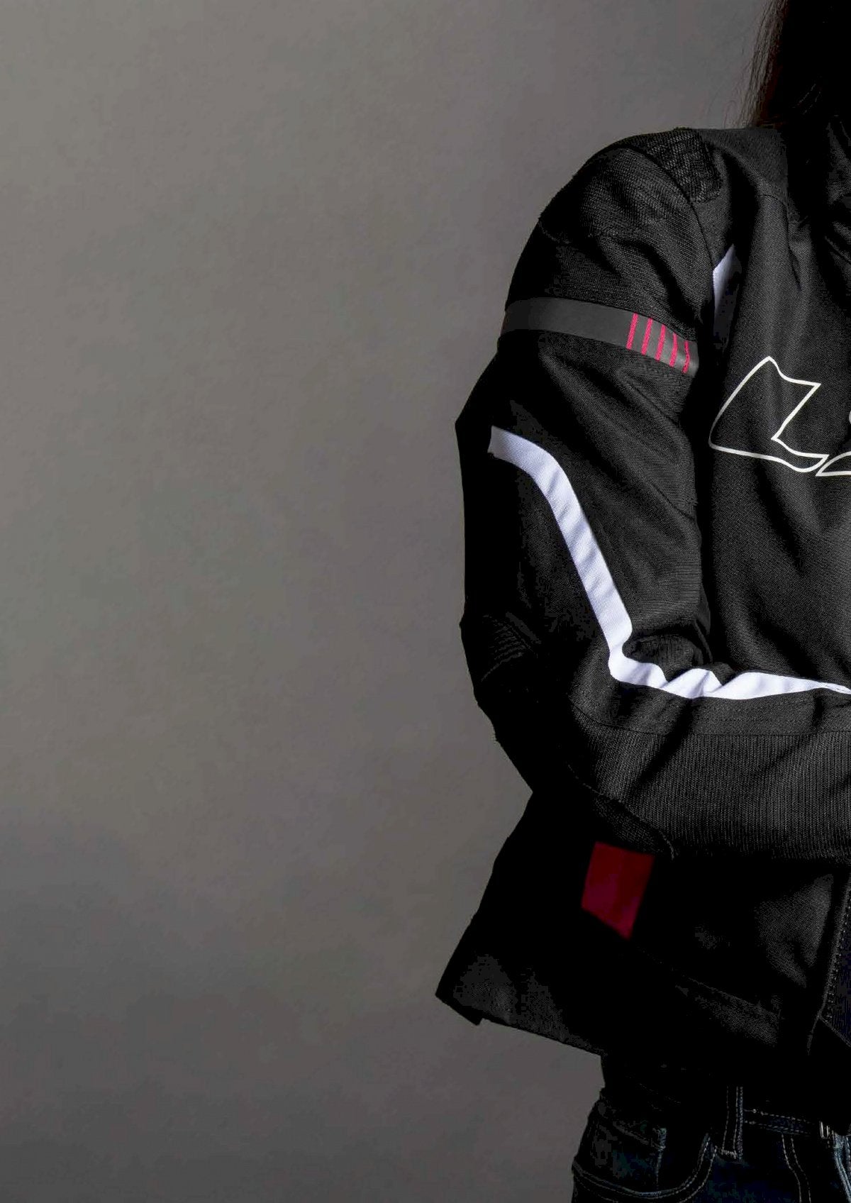 Moteriška striukė LS2 GATE LADY JACKET BLACK PINK