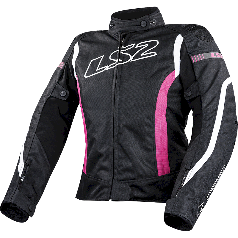 Moteriška striukė LS2 GATE LADY JACKET BLACK PINK