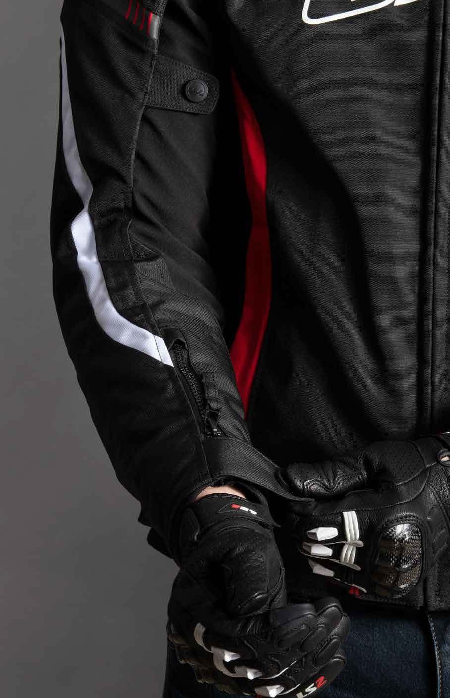 Striukė LS2 GATE MAN JACKET BLACK RED