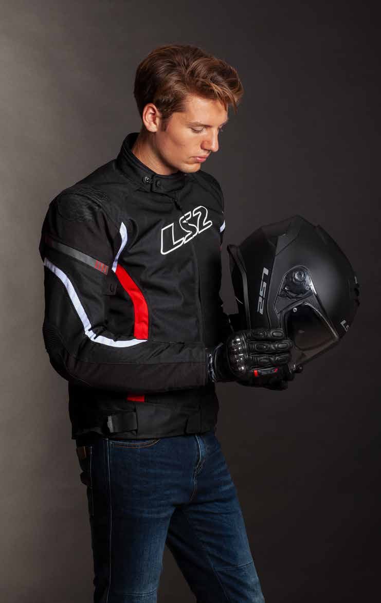 Striukė LS2 GATE MAN JACKET BLACK RED