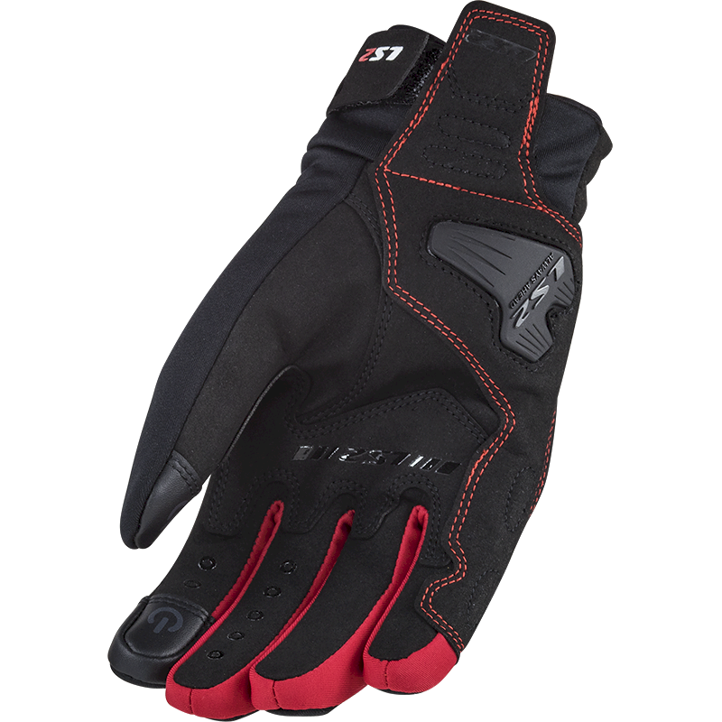 Pirštinės LS2 JET 2 LADY GLOVES BLACK RED