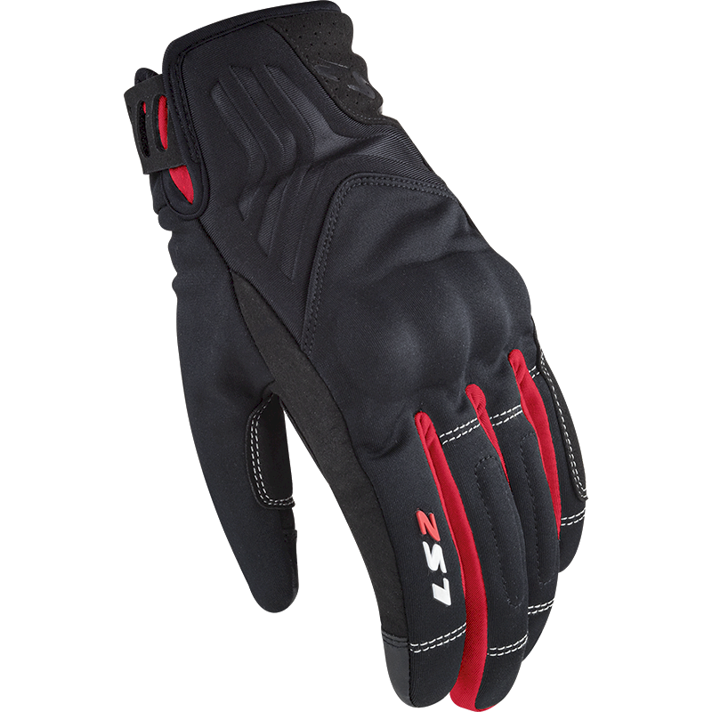 Pirštinės LS2 JET 2 LADY GLOVES BLACK RED